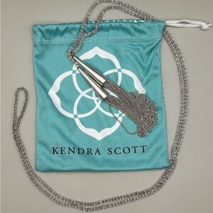 Kendra Scott Silver Phara Chain Tassel Necklace